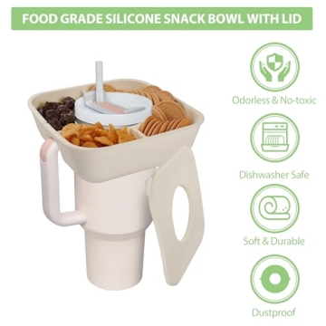 Stanley Cup 40oz Silicone Snack Bowl with Lid