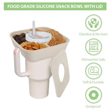 Stanley Cup 40oz Silicone Snack Bowl with Lid