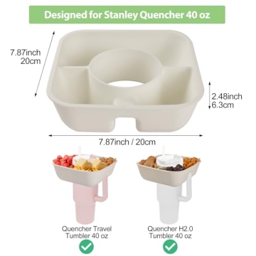 Stanley Cup 40oz Silicone Snack Bowl with Lid