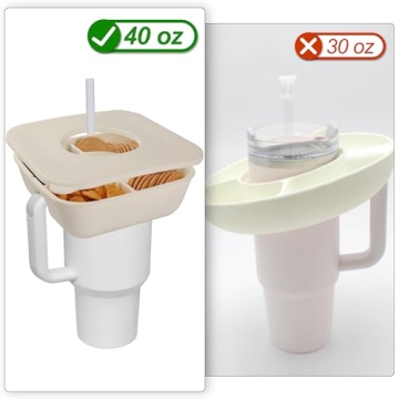 Stanley Cup 40oz Silicone Snack Bowl with Lid