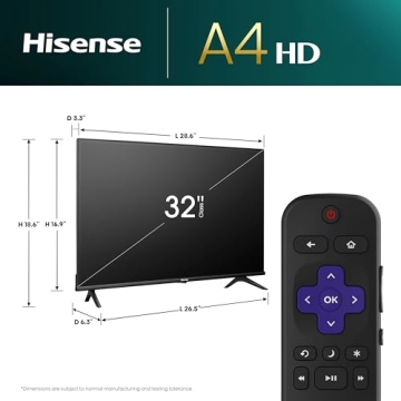 Hisense 32-Inch A4 Series Smart Roku TV 2024
