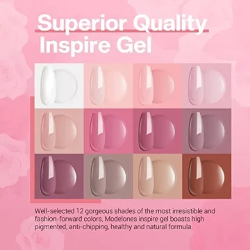 Modelones Gel Nail Polish Kit with UV Light for Women