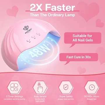 Modelones Gel Nail Polish Kit with UV Light for Women