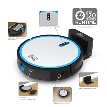 BLACK+DECKER Roboseries Vacuum with Smart Mapping & App