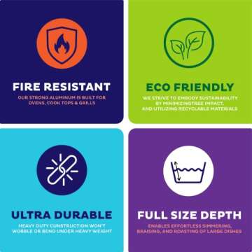 Aluminum Pans 9x13 Disposable Aluminum Foil Pans with Lids [25-Sets] Large Baking Pan Trays - Heavy ...