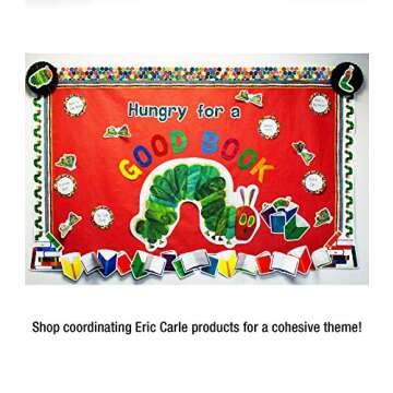 World of Eric Carle 36Ft of The Very Hungry Caterpillar Bulletin Board Borders, 12 Strips of Colorful Dot Trim for Rolling Whiteboard, Cork and Posterboard, Party Decorations, and Classroom Decor