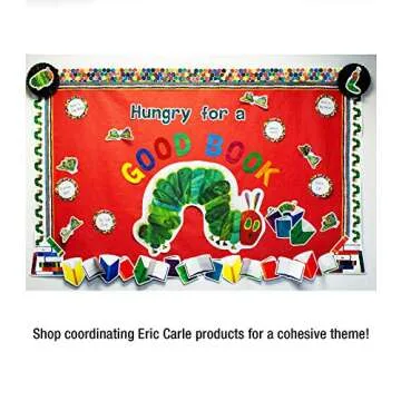 World of Eric Carle 36Ft of The Very Hungry Caterpillar Bulletin Board Borders, 12 Strips of Colorful Dot Trim for Rolling Whiteboard, Cork and Posterboard, Party Decorations, and Classroom Decor