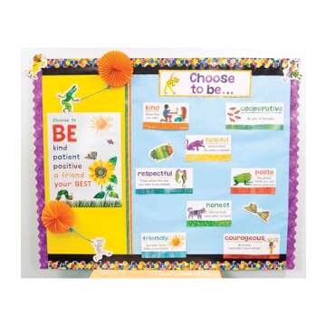 World of Eric Carle 36Ft of The Very Hungry Caterpillar Bulletin Board Borders, 12 Strips of Colorful Dot Trim for Rolling Whiteboard, Cork and Posterboard, Party Decorations, and Classroom Decor