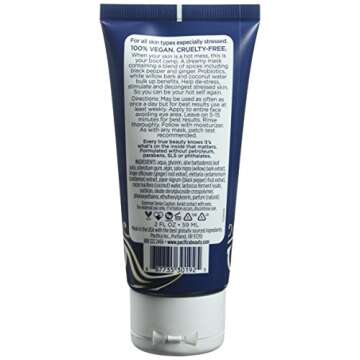 Pacifica Beauty Hot Vegan Probiotic & Spice Rehab Mask, 2 Ounce