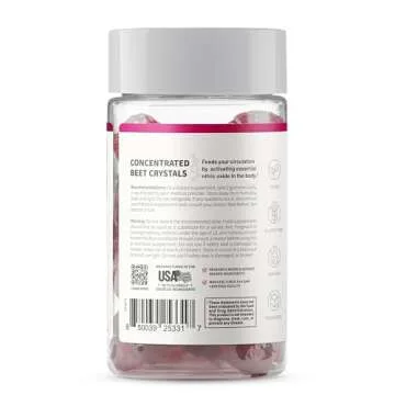 Snap Supplements Beet Root Gummies for Energy & Heart Health