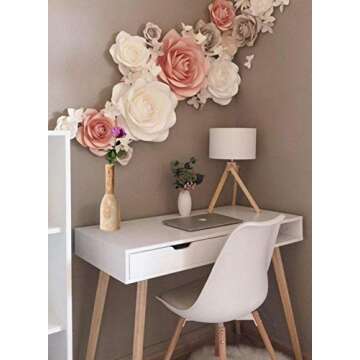 Serene Spaces Living Set of 2 Paulownia Wood Bottle Vase, Handmade Wooden Vase for Home Décor, Part...