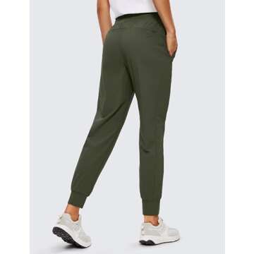 CRZ YOGA Athletic High Waisted Joggers for Women 27.5" - Lightweight Workout Travel Casual Outdoor H...