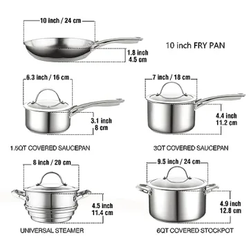 Cooks Standard Classic Stainless Steel Cookware Set
