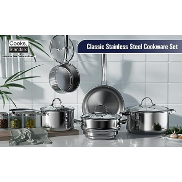 Cooks Standard Classic Stainless Steel Cookware Set