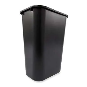 Rubbermaid 41QT Black Commercial Wastebasket for Home/Office