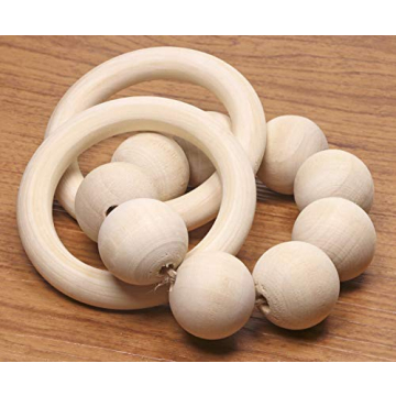 Penta Angel Wooden Craft Rings for DIY Projects and Crafts