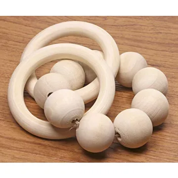 Penta Angel Wooden Craft Rings for DIY Projects and Crafts