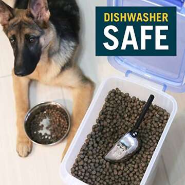 OurPet's Durapet Stainless Steel Food Scoop, 1 Cup,silver