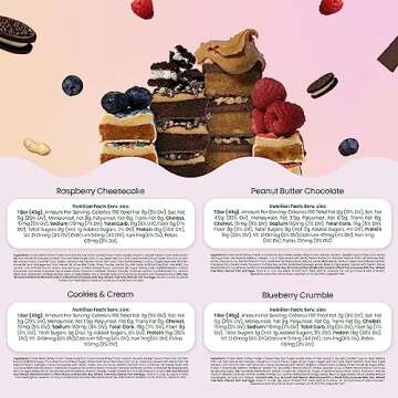 Bloom Nutrition High Protein Bars Low Calorie (12 Pack, Variety Pack) - Low-Carb Protein Snacks, Low-Sugar Breakfast Bar with 15g of Protein - Gluten-Free Crispy & Healthy On-The-Go Meal Replacement