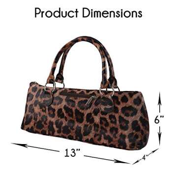 Primeware Wine Clutch Bag (Thermal Insulated) Trendy Women's Carry Tote | Holds Red & White 750mL Bottles | Trendy Fashion | Incl. Portable Waiter-Style Corkscrew