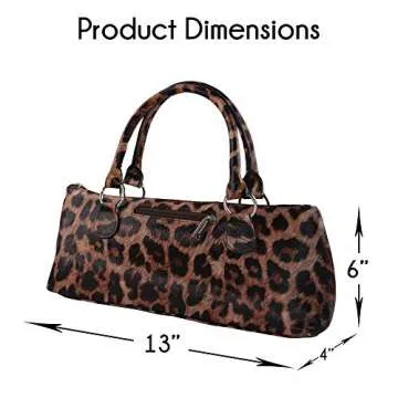 Primeware Wine Clutch Bag (Thermal Insulated) Trendy Women's Carry Tote | Holds Red & White 750mL Bottles | Trendy Fashion | Incl. Portable Waiter-Style Corkscrew