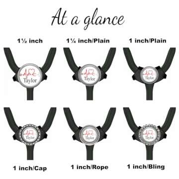 Custom EKG Heart Stethoscope Name Tag - Personalized ID Tag