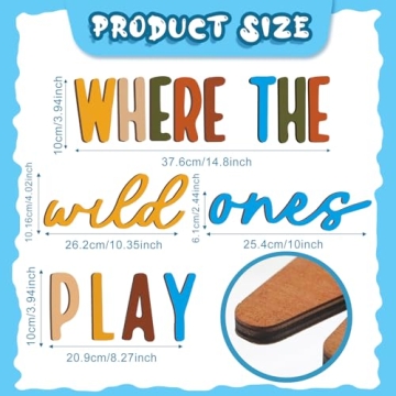 Wenqik Colorful Playroom Wall Decor for Kids Rooms