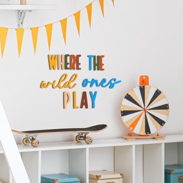 Wenqik Colorful Playroom Wall Decor for Kids Rooms