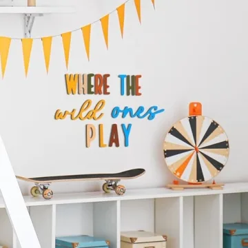 Wenqik Colorful Playroom Wall Decor for Kids Rooms