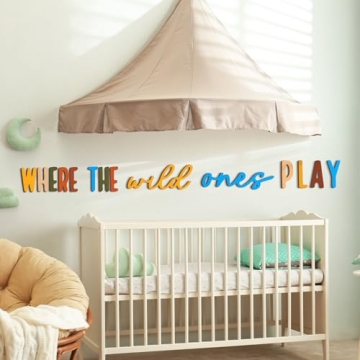 Wenqik Colorful Playroom Wall Decor for Kids Rooms