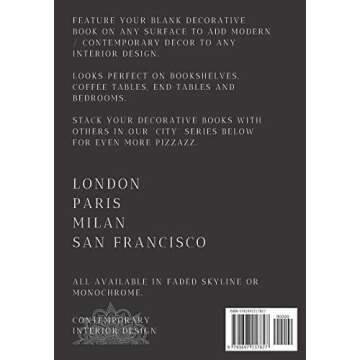 New York: A decorative book for coffee tables, end tables, bookshelves and interior design styling |...