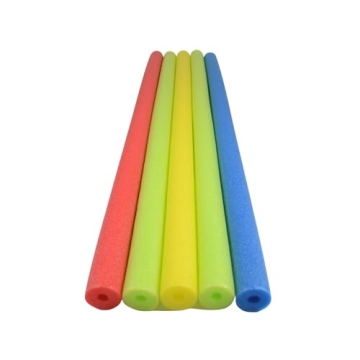 Bright Multi-Colored Foam Pool Noodles for Summer Fun