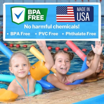 Bright Multi-Colored Foam Pool Noodles for Summer Fun