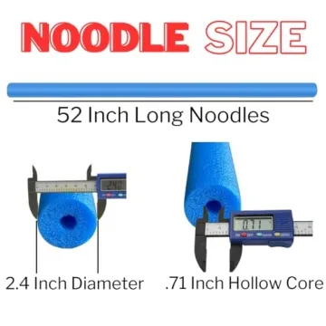 Bright Multi-Colored Foam Pool Noodles for Summer Fun