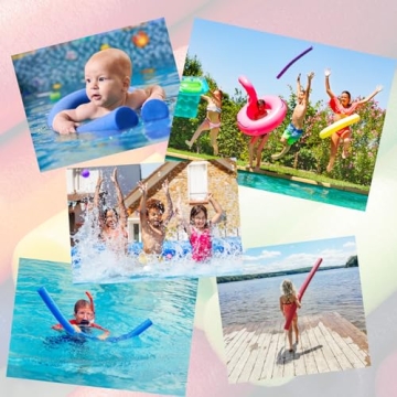 Bright Multi-Colored Foam Pool Noodles for Summer Fun