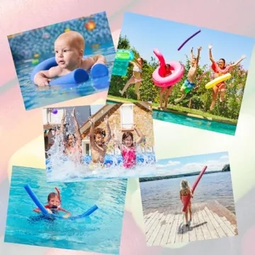 Bright Multi-Colored Foam Pool Noodles for Summer Fun