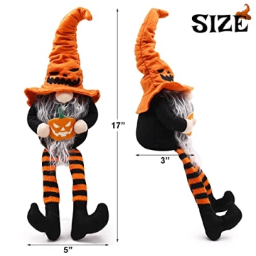 CiyvoLyeen Halloween Dangle Leg Gnomes Set of 3 Decorations