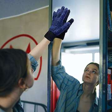 MIG4U Microfiber Dusting Gloves Washable Reusable Cleaning Mittens Gloves Kitchen House Cleaning Car Blinds Multicolor 4 Pairs L/XL