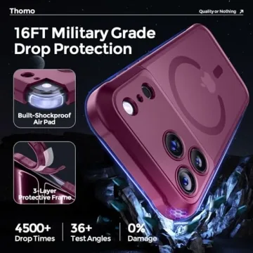 Thomo Magnetic iPhone 17 Pro Max Case with Camera Protection