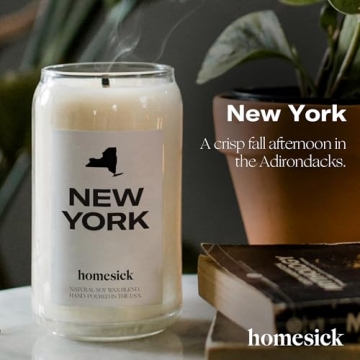 Homesick New York Candle - Long-Lasting Scented Soy Candle