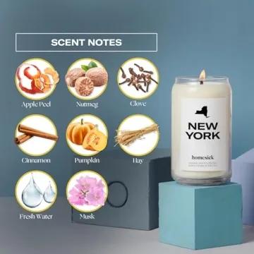 Homesick New York Candle - Long-Lasting Scented Soy Candle