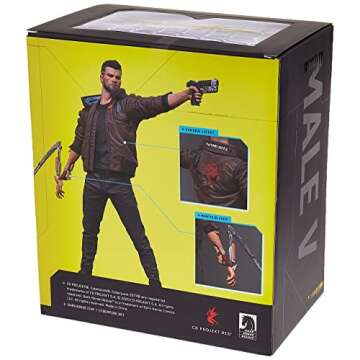 Dark Horse Deluxe Cyberpunk 2077 V-Male Figure, Multicolor, 9.5 inches