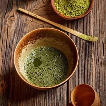 KAISHANE Matcha Bowl Chawan Traditional Hand-Crafted Tea Bowl for Japanese Tea Ceremony or Everyday Use