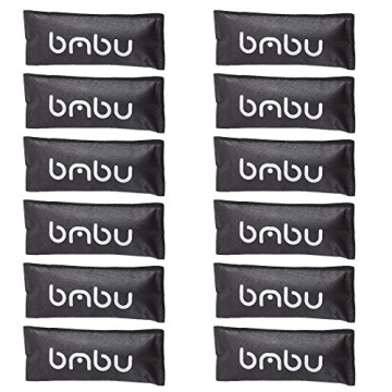 bmbu Charcoal Shoe Deodorizers - Eco-Friendly Bamboo Air Purifying Bags for Shoes, Gym, Car & Home