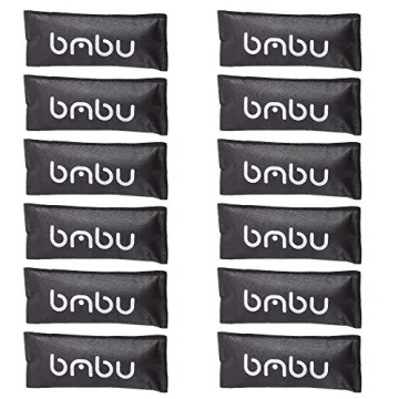 bmbu Charcoal Shoe Deodorizers - Eco-Friendly Bamboo Air Purifying Bags for Shoes, Gym, Car & Home