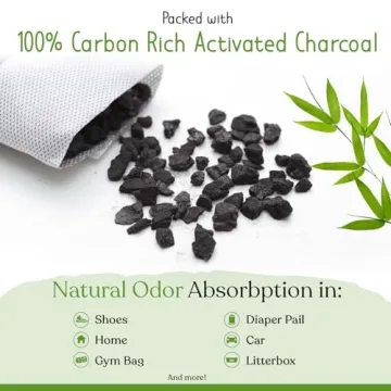 bmbu Charcoal Shoe Deodorizers - Natural Odor Eliminators