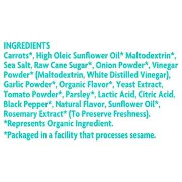 Organic Ranch Carrot Sticks Snack - Vegan & Gluten-Free