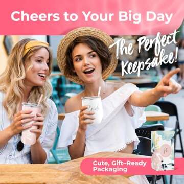 Stainless Steel Bride Engraved Tumbler Cup with Lid and Straw for Bride to Be - Gift for the Bride -...