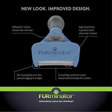 FURminator Undercoat Tool for Medium Dogs Long Hair