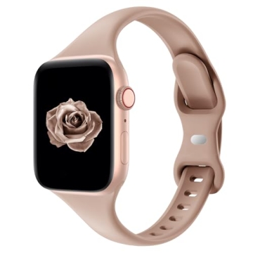 Sleek Silicone Apple Watch Band - Ultra Thin, Comfortable & Stylish